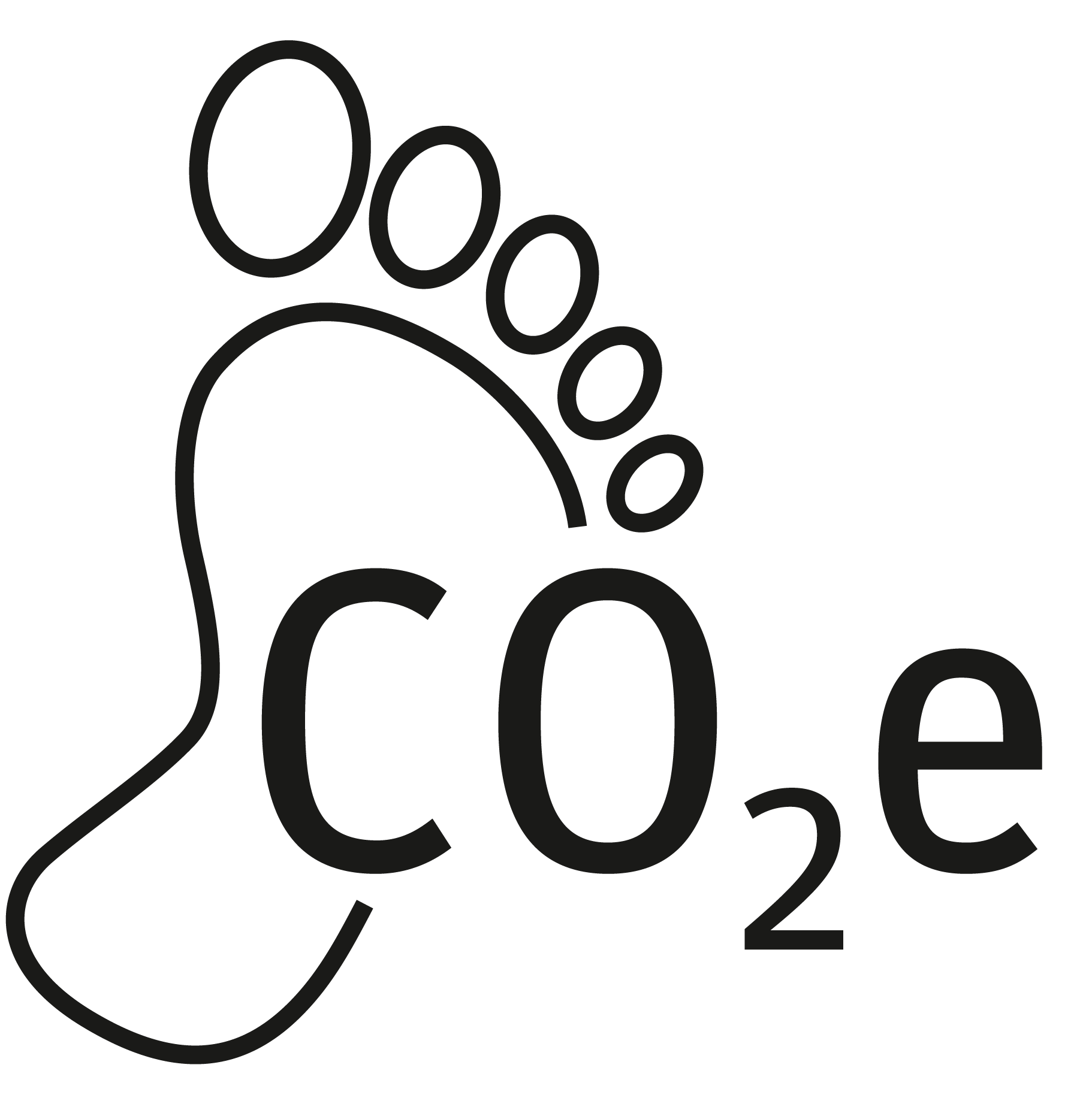 Fussabdruck mit CO2e